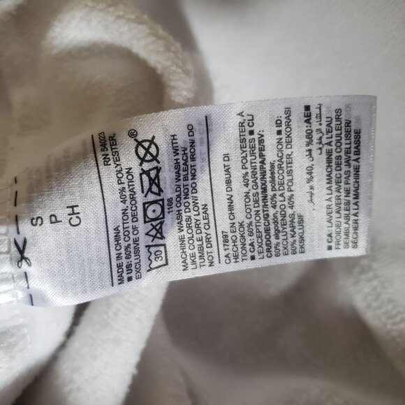 NASA Classic Circle Logo White Crewneck Sweater Size Small Embroidered Casual - Picture 6 of 7